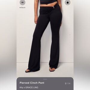 Khy x GRACE LING Black Pierced Cinch Pant